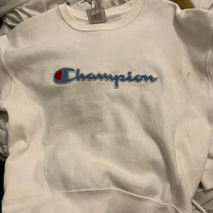 Women's White Champion Sweatshirt